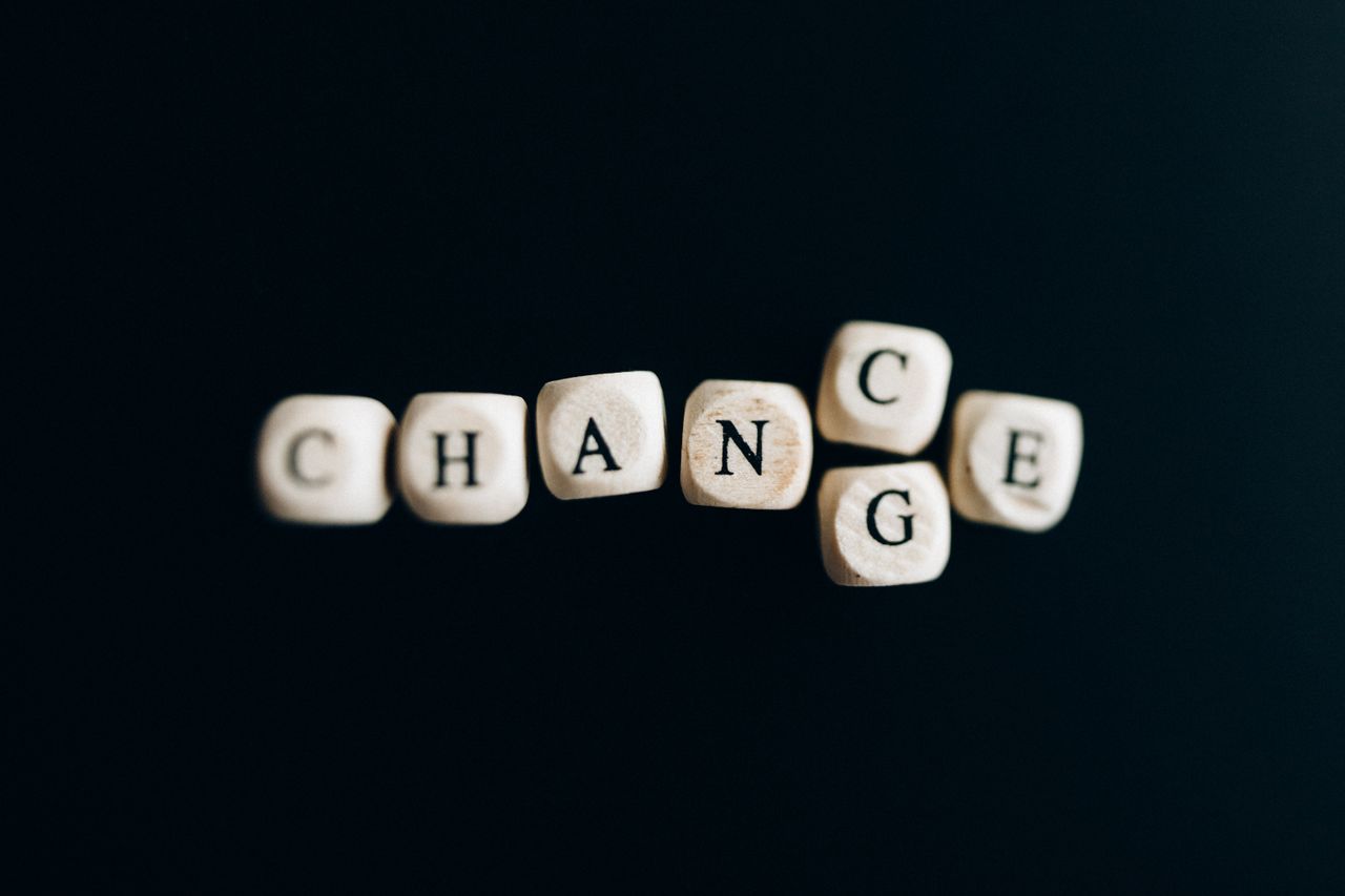 Crafting Captivating Headlines: Your awesome post title goes here Letter dice forming the word 'Change' on a dark background, symbolizing transformation and opportunity.
